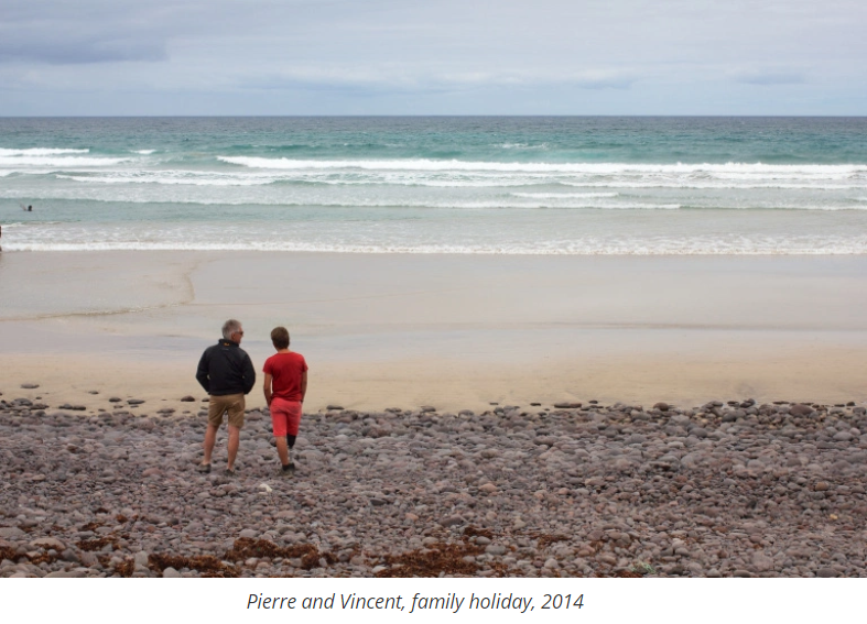 Vincent Keunen and his son Pierre Keunene, both cancer survivors
